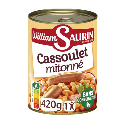William Saurin Le cassoulet mitonné 420g