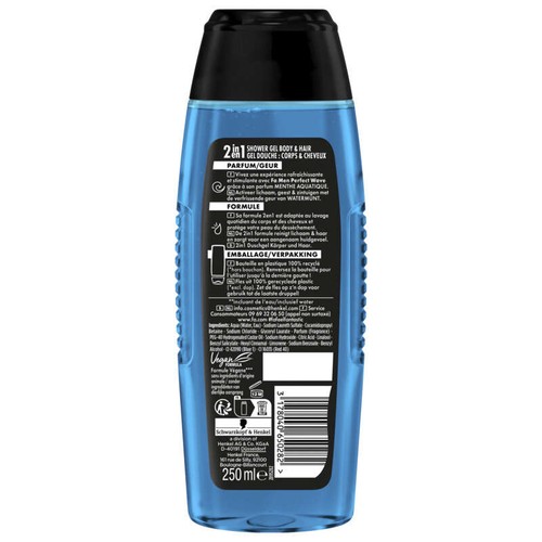 Fa Men Gel Douche Perfect Wave Fraîcheur Intense 250ml