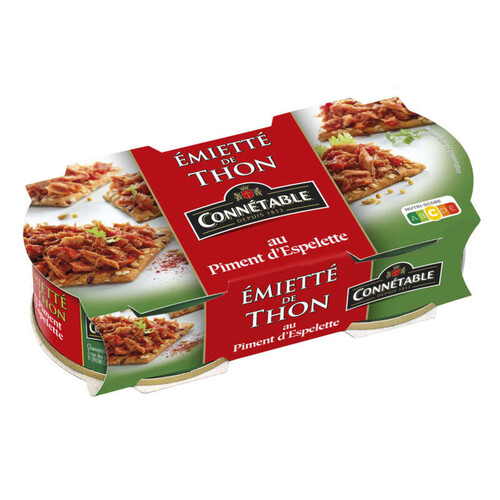 Connétable Emietté De Thon Au Piment D'Espelette 2 X 80G