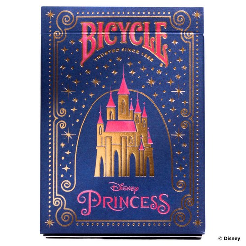 Bicycle Jeu de 54 Cartes Princess Disney rose bleu