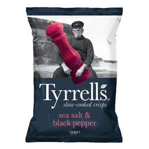 Tyrrell's Chips de pomme de terre sel et poivre 150g