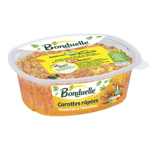 Bonduelle Carottes râpées à la moutarde à l'ancienne 300g