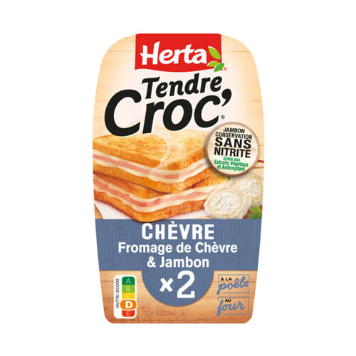 Herta Tendre Croc' Chèvre Jambon 200g
