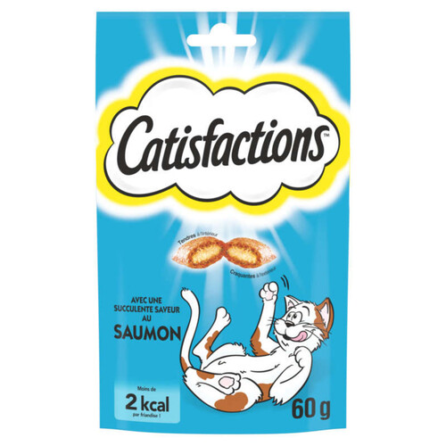 Catisfactions Friandises Au Saumon Pour Chat Et Chaton 60G