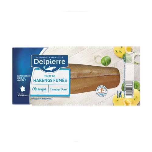 Delpierre Filets De Hareng Fumés Doux 200g