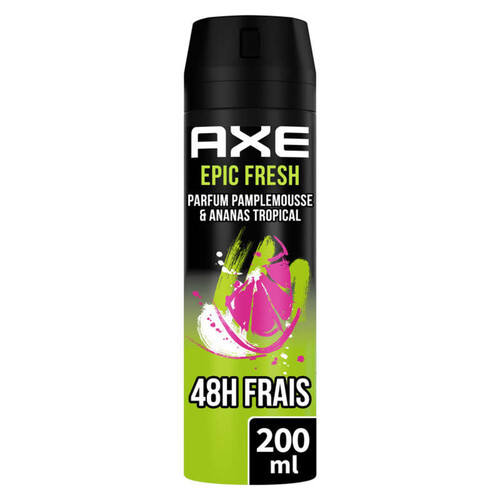 Axe Déodorant Bodyspray Homme Epic Fresh 48H Non-Stop Frais 200Ml