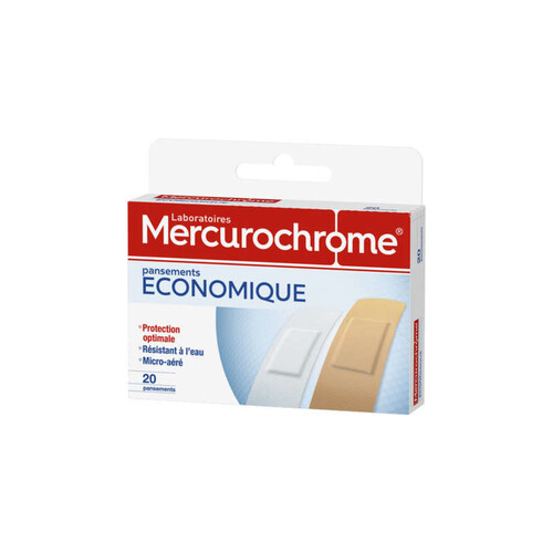 Mercurochrome Pansements Économique Protection Optimale X20