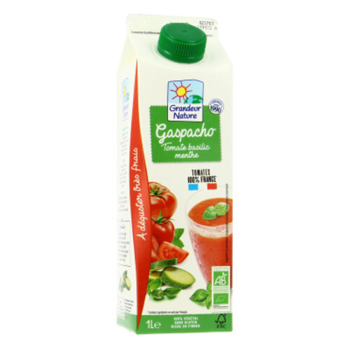 [Par Naturalia] Grandeur Nature Gaspacho Tomate Basilic Bio