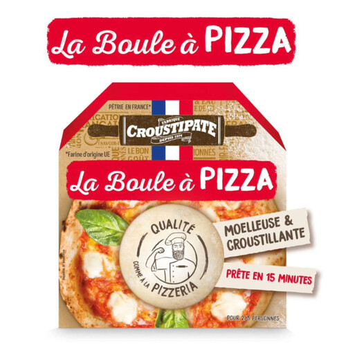 Croustipate La Boule à Pizza Moelleuse & Croustillante 300g