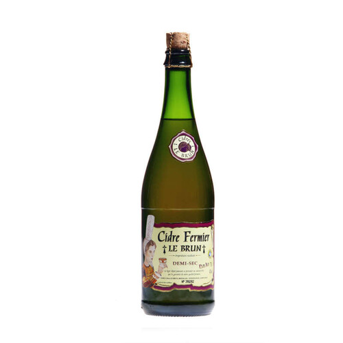 Cidre le Brun Cidre Fermier Demi Sec Breton 75cl