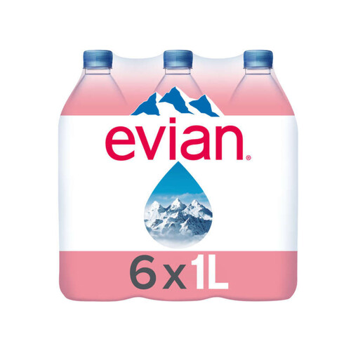 Evian eau minérale naturelle 6x1L