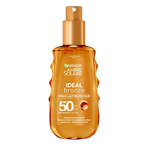 Garnier Ambre Solaire Ideal Bronze Spray Lait Protecteur SPF50 150ml