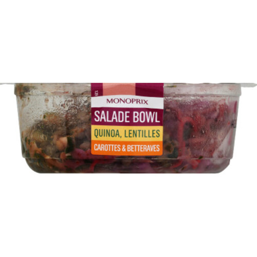 Monoprix Salade Bowl quinoa & lentilles 160g