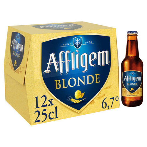 Affligem Blonde bière d'Abbaye 12 x 25 cl 6.7°