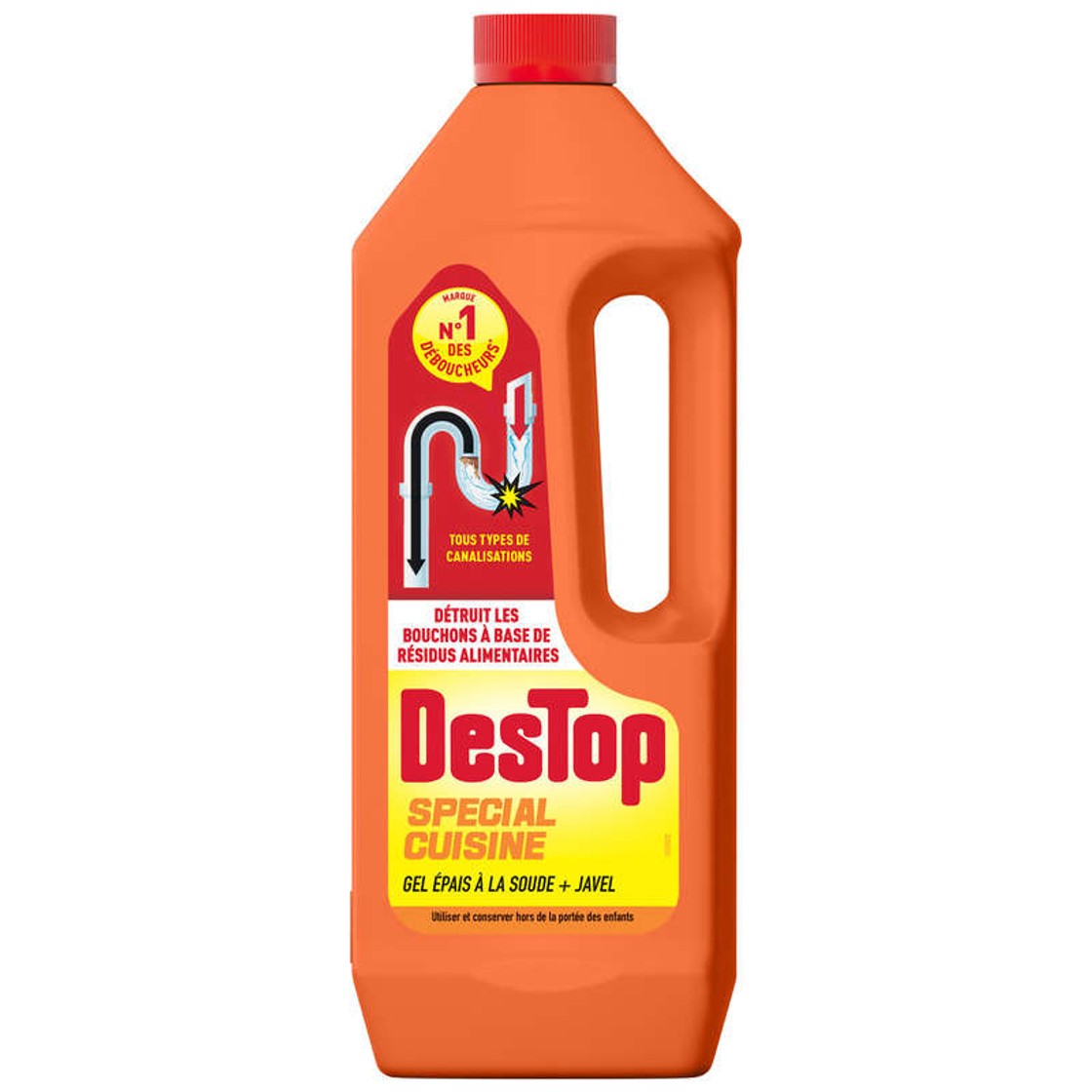 Destop Déboucheur Spécial Cuisine Gel Soude + Javel 1L - Monoprix ...