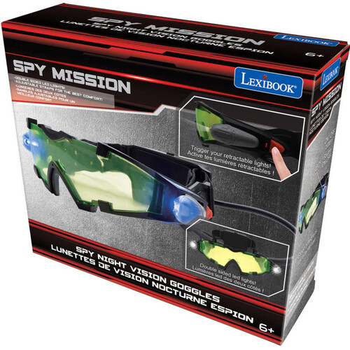 Lexibook lunettes de vision nocturne Spy mission avec lumière