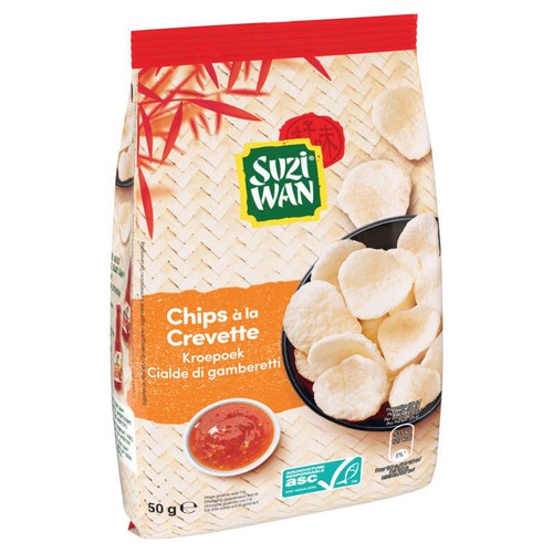 Suzi Wan Chips à la crevette 50g