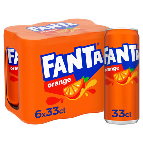 Fanta Orange Le Pack Canettes de 6x33cl
