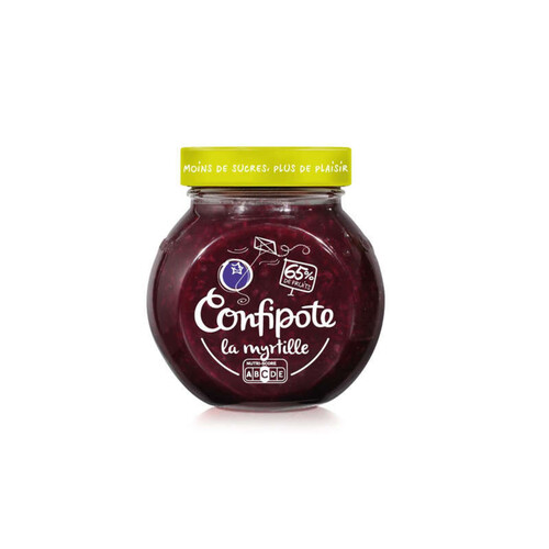 Confipote Confiture de myrtille 65% de fruits 350g