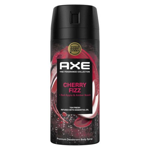 Axe Déodorant Homme Spray Cherry Fizz 72h Parfum Prestige 150ml