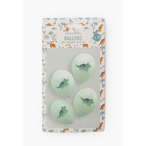 Monoprix Ballons Dinos x4