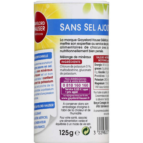 Gayelord Hauser Substitut De Sel 125G