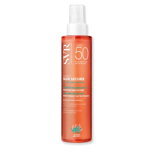 [Para] Laboratoire SVR Sun Secure Huile biodégradable Sèche fini satiné SPF50 200ml