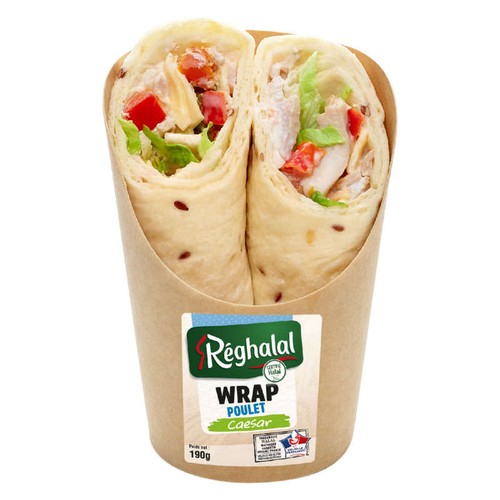Reghalal Wrap Poulet Caesar 190g