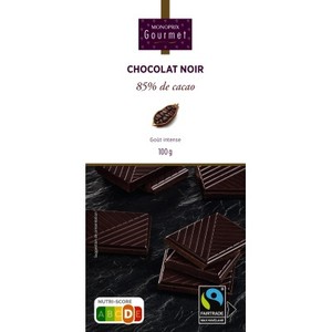 Monoprix Gourmet Chocolat Noir 85% 100g