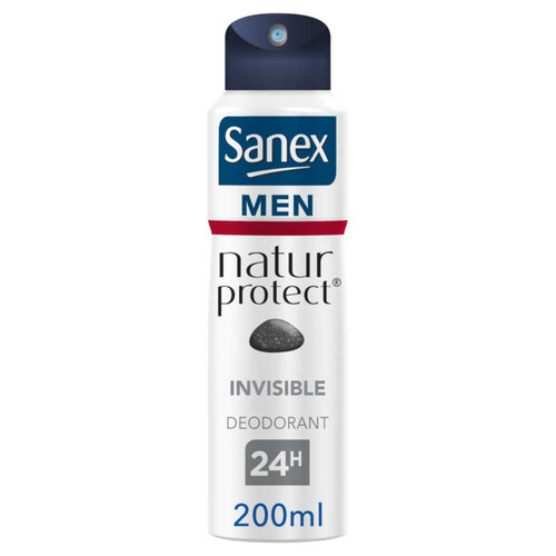 Sanex Men Déodorant Homme Spray Natur Protect Invisible 200ml