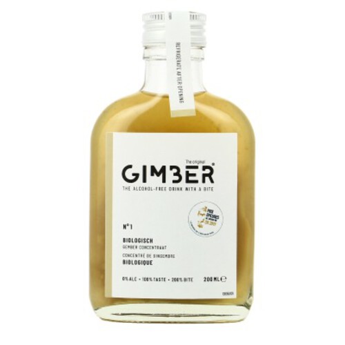 Gimber - Boisson concentré de Gingembre Bio Bio 200ml