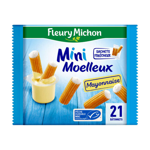 Fleury Michon mini moelleux mayonnaise 21 bâtonnets 230g