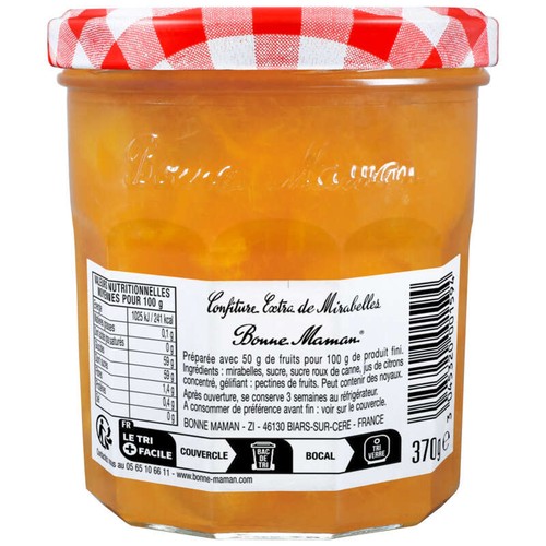 Bonne Maman Confiture aux Mirabelles 370g