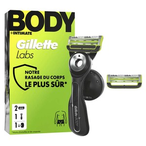 Gilette Labs Rasoir body + Intimate à 2 lames