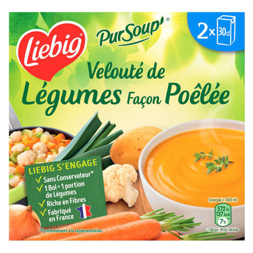 Liebig PurSoup' Velouté de légumes façon poêlée 2 x 30 cl