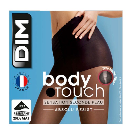 Collant Transparent Et Résistant, Noir, 20D, Body Touch DIM - T1
