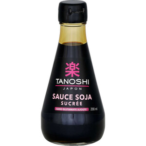 Tanoshi Japon Sauce Soja Sucrée Sans Glutamate Ajouté 200ml.