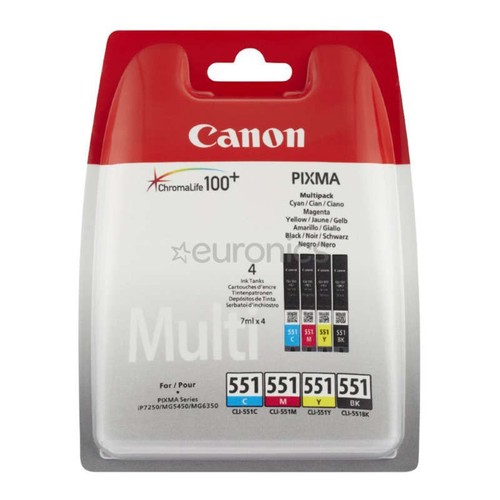 Canon Cartouches D'Encres Noires Et Couleurs N°551