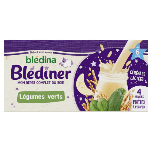 Blédiner Bledina Plat Légumes Verts Dès 6 mois 4x250ml