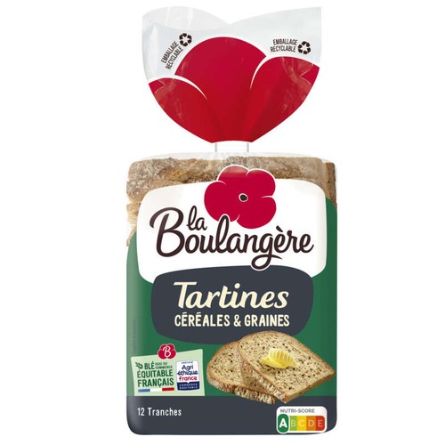 La Boulangère Tartines Céréales & Graines 450g