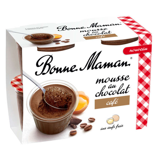 Bonne Maman Mousse au Chocolat Café 4*50g