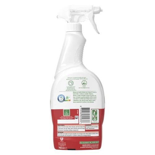 Cif Cleanboost Spray Nettoyant Cuisine & Salle de Bain 750ml