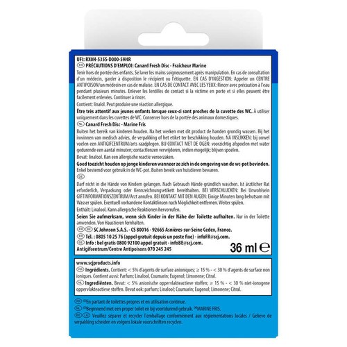 Canard WC Fresh Disc Applicateur + Recharge Fraîcheur Marine *1