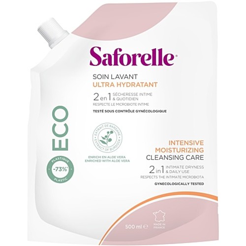 Saforelle Recharge Soin lavant Ultra hydratant Eco 500ml
