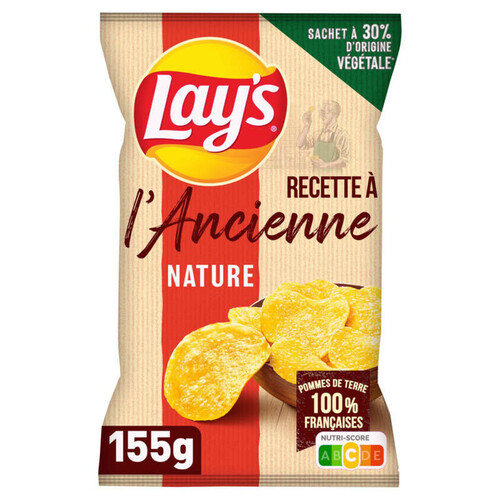 Lay's - Chips recette ancienne nature - Le sachet de 155g