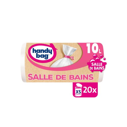 Handy bag sacs poubelle pour salle de bains 20x10L