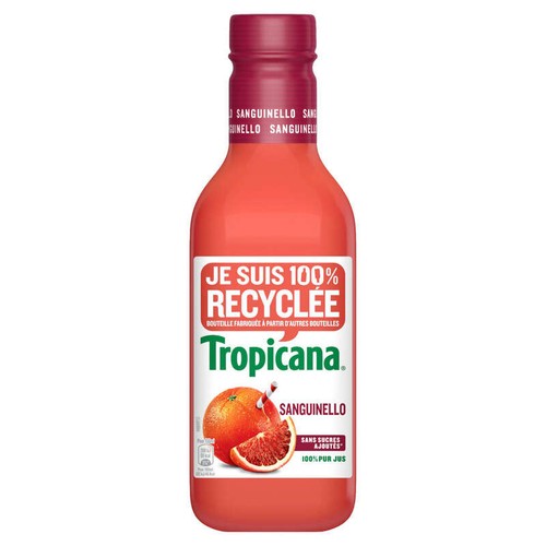 Tropicana Pur Jus Frais d'Orange Sanguinello la Bouteille de 90cl