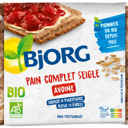 Bjorg Pain Complet d'Avoine, Bio 500g