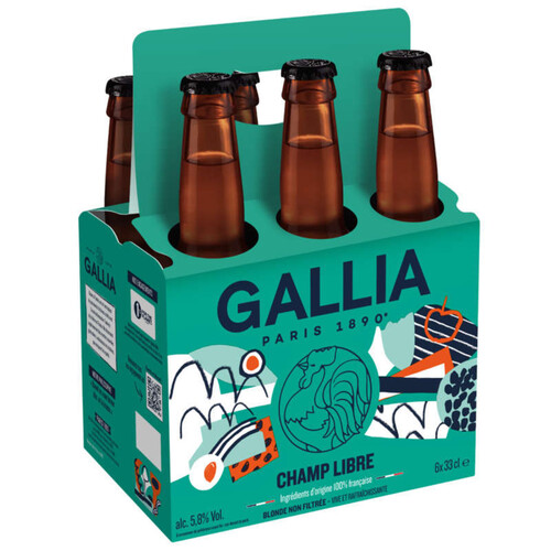 Gallia Bière Champ Libre 6x33cl
