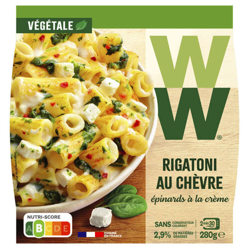 WeightWatchers Rigatoni chèvre épinard 280g